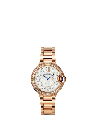 CARTIER - CRWJBB0082 Ballon Bleu de Cartier 18ct rose-gold, 0.79ct brilliant-cut diamond automatic watch | Selfridges.com