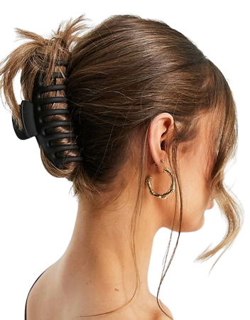 ASOS DESIGN hair clip claw in black | ASOS