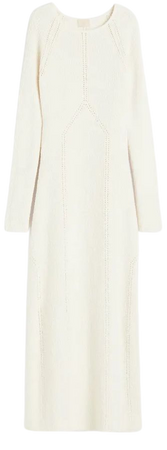 Pointelle-knit Maxi Dress - Cream - Ladies | H&M US