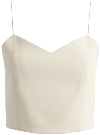 Archer Cropped Cami In Taupe | Alice And Olivia