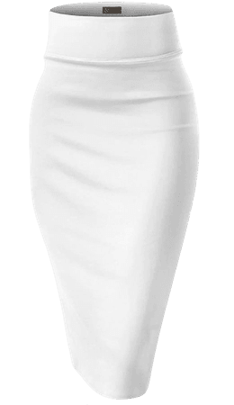 white pencil skirt
