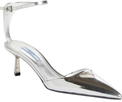 Silver/Argento Pointed Toe Pump