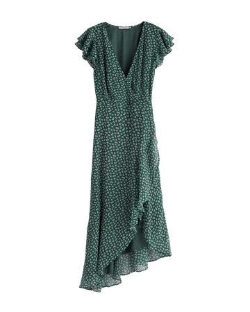Women's Flutter Chiffon Midi Dress | Women's Dresses & Jumpsuits | Abercrombie.com