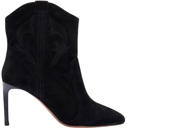 suede high heel ankle boots CAITLIN BLACK // ba&sh US