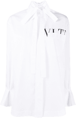 Valentino VLTN Print Poplin Shirt - Farfetch