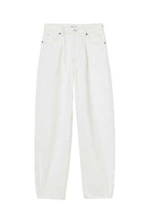 Balloon Ultra High Waist Jeans - White