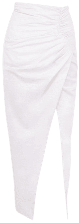 white maxi skirt wrap