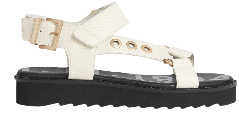 ALLSAINTS US: Womens Rhianne Leather Sandals (white)