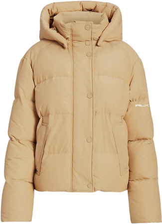 Water-Resistant Down Hooded Jacket