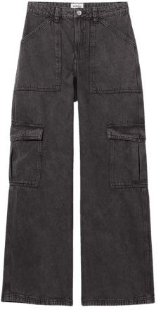 Julian Workwear Trousers - Washed black - Weekday WW