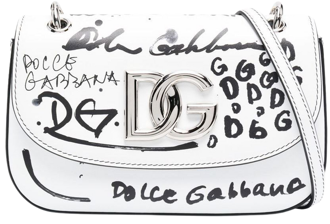 Dolce & Gabbana sketchbook-print Leather Shoulder Bag - Farfetch
