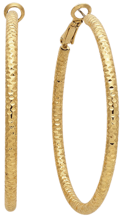 Thalia Sodi Large 2" Textured Hoop Earrings & Reviews - Earrings - Jewelry & Watches - Macy's