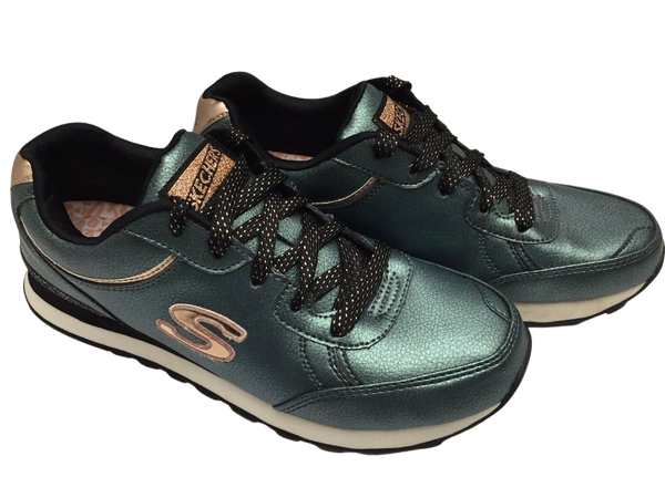 Skechers OG-82 Shimmers Smooth Metallic Olive/Gold Women’s Shoes Size 8.5 LN👀🔥 | eBay