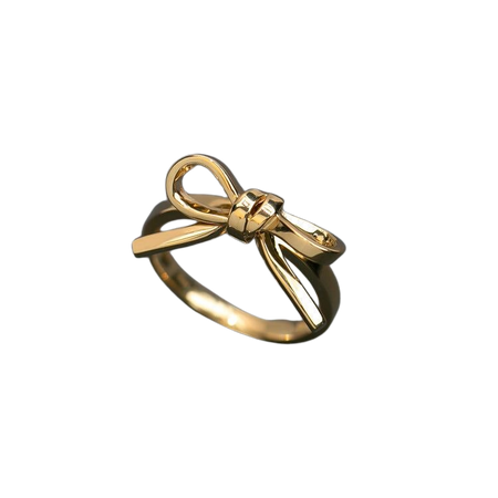 gold bow ring