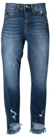 Galloway High Rise Frayed Ankle Skinny – VICI