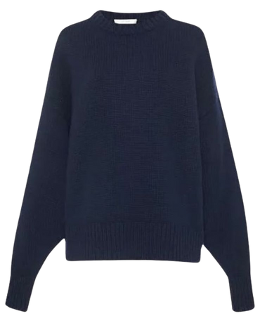 The Row navy sweater