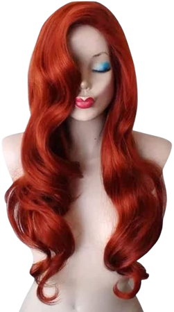 Amazon.com : KKbeauty 28” Jessica Rabbit Long Wavy Copper Red Cosplay Wig Spiral Curly Anime Heat Resistant Hair for Women : Beauty & Personal Care