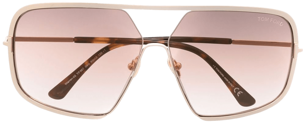 Shop TOM FORD Eyewear aviator-frame sunglasses with Express Delivery - FARFETCH