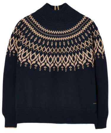 Elvie null Embellished Fair Isle Sweater , Size US 6 | Joules US