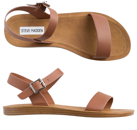 brown Steve Madden strap sandal