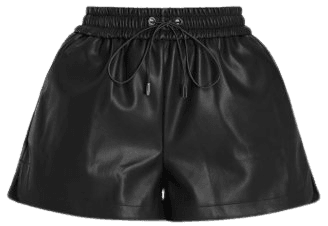 Agata Faux Leather Drawstring Shorts By The Frankie Shop | Moda Operandi