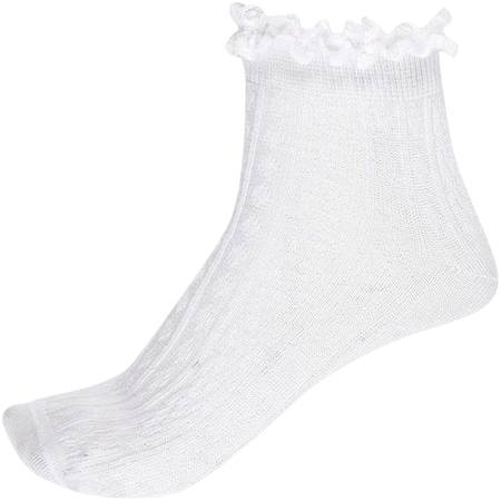 white frill socks