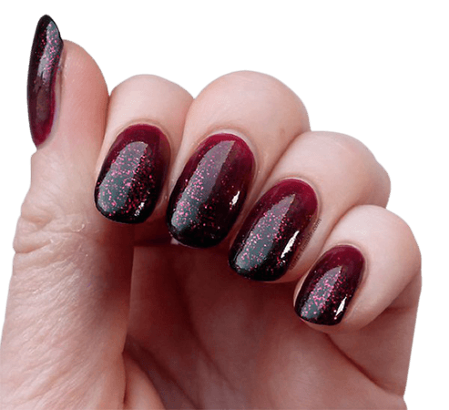 Ombre Nails Black And Red - Nail and Manicure Trends
