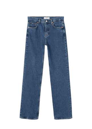 Mid-rise straight jeans - Women | Mango USA