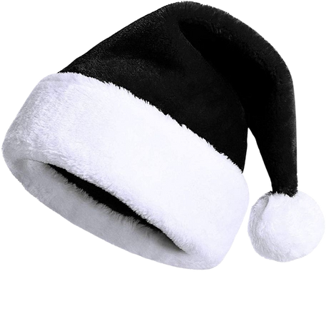 Black Santa hat