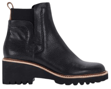 HUEY H2O BOOTS IN BLACK LEATHER – Dolce Vita