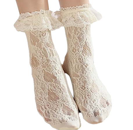 lace ruffle socks amazon