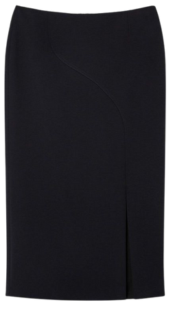 Plus Size Italian Compact Scuba Jersey Pencil Midi Skirt | Karen Millen
