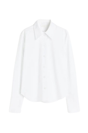 Cotton Shirt - White - Ladies | H&M US