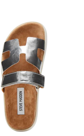 MAYVEN Silver Flatform Slide Sandal | Women's Sandals – Steve Madden