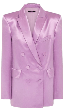 Carlton Duchess Satin Double-Breasted Blazer By Alex Perry | Moda Operandi