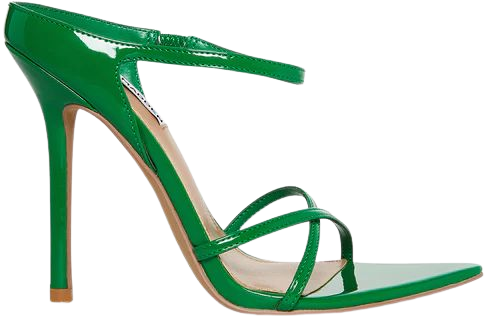 STUNNER Green Patent Strappy Mule | Women's Heels – Steve Madden