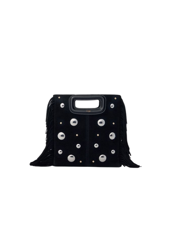 224MSTARKY M suede bag with studs - View All Bags - Maje.com