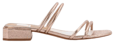 HAIZE SANDALS IN ROSE GOLD EMBOSSED LEATHER – Dolce Vita