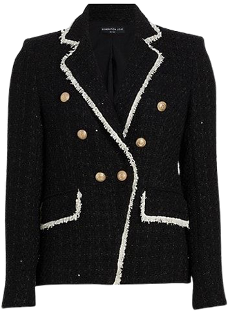 Shop Generation Love Lila Contrast Tweed Blazer | Saks Fifth Avenue