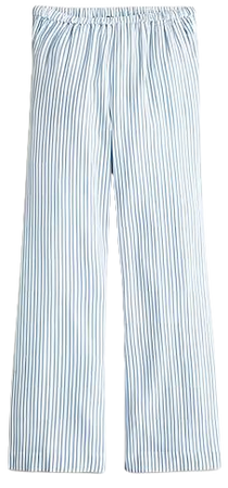 J.Crew: Relaxed Beach Pant In Striped Airy Gauze For Women