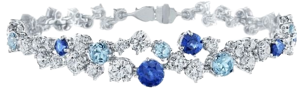 blue diamond bracelet