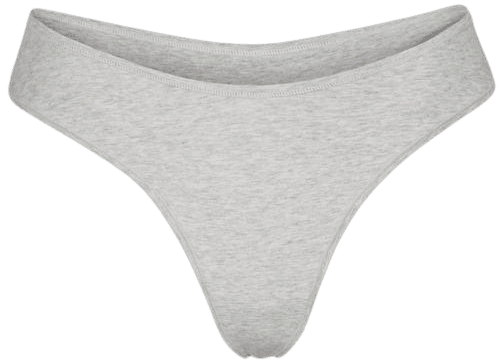 Cotton Jersey Dipped Thong - LIGHT HEATHER GREY| SKIMS