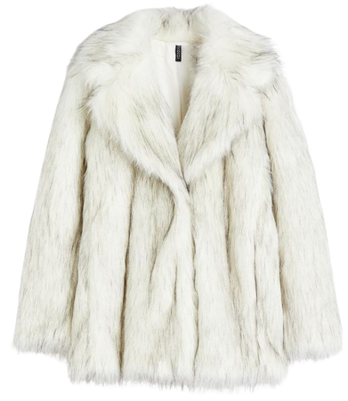 Fluffy Coat - White - Ladies | H&M US