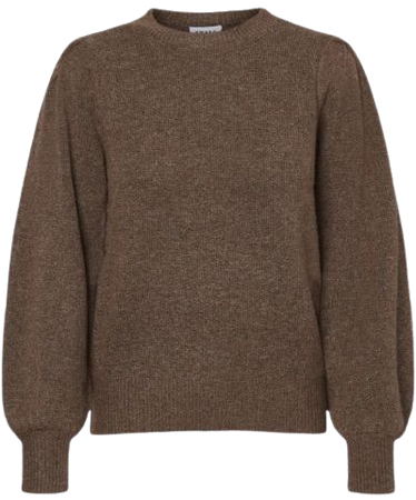 heather brown sweater