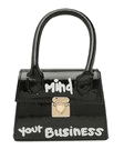 Mind Your Business Mini Bag | boohoo black