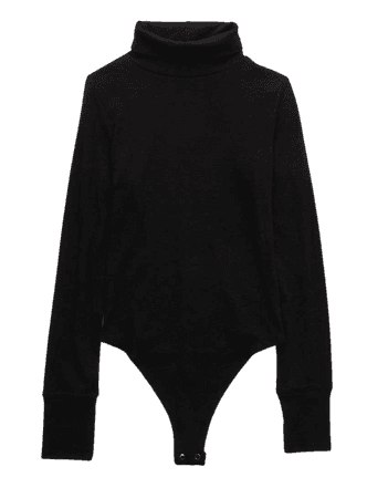 Aerie Ribbed Long Sleeve Turtleneck Bodysuit