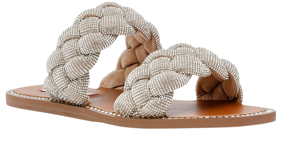 NEWBIE Rhinestones Sandals | Women's Rhinestones Designer Sandals – Steve Madden
