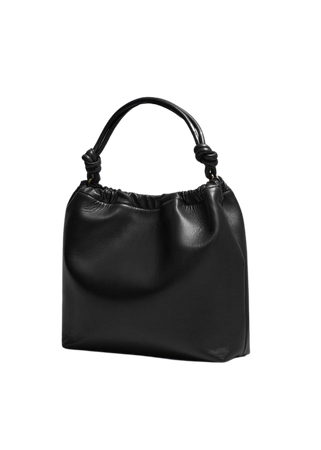 Knotted Leather Tote Bag - Black - Totes - & Other Stories US