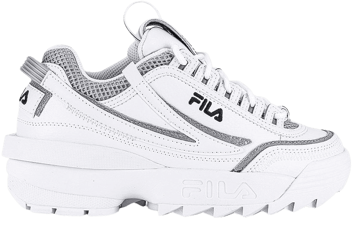 Fila Disruptor II EXP Sneaker in White & Highrise & White | REVOLVE