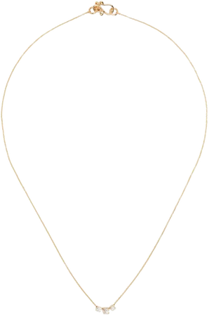 Sophie Bille Brahe 18kt Yellow Gold Orangerie Trois Diamond Necklace - Farfetch